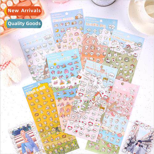 mini small pet PET stickers Korea cute cartoon small pattern
