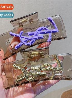 New poplar est letter scrunchies back head hair clips teenag