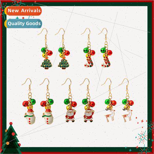 Christmas oil drops colorful bells snowman Christmas e ear h