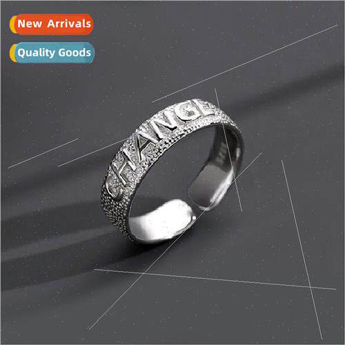 CHANGE change ring male nd ins letters index finger ring mal