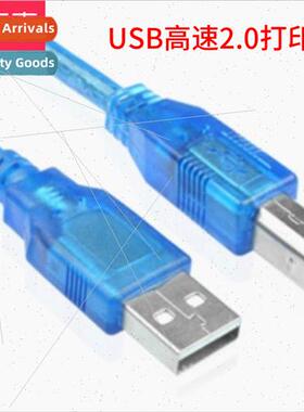 USB2.0 Hi-Speed Transparent Blue Printing Cable 0.3M 1.5M 3M