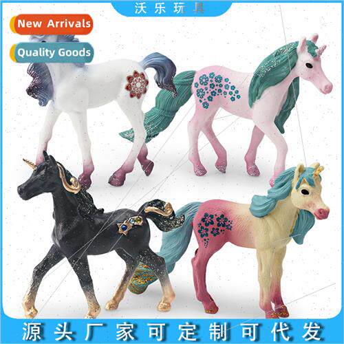 Europe fairy tale elf unicorn doll simulation Western mythol
