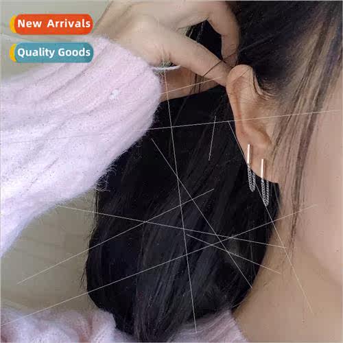 KoreaKorea new small simple fashion chain earrings female gi