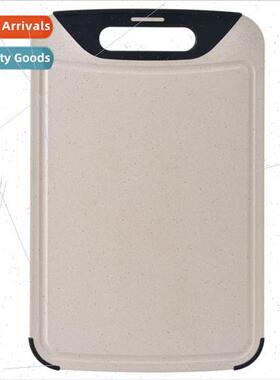 Wheat straw cutting board wh TPR handheld chopping board bab