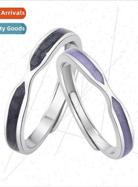 New a kiss love couple men women ring Mori simple niche hund