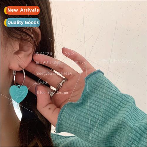 Koreains girl heart sweet cool ear clip whout ear holes love