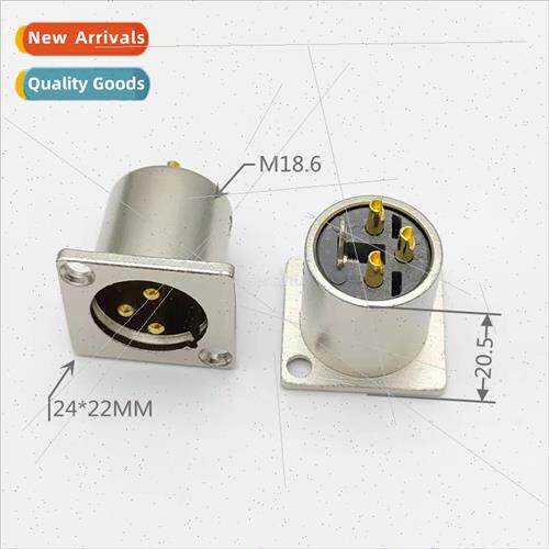 Audio all-metal XLR socket DY-39 three-core audio video conn
