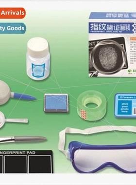 Children fingerprint ensics identification science experimen