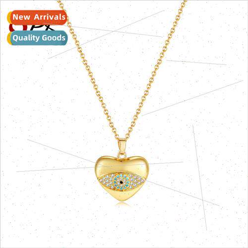 Europe fashion devil eye pendant collarbone chain zirconia g