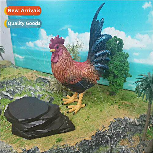 Solid plastic farm poultry animal rooster model floor decora