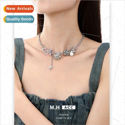 Dazzling color butterfly necklace female rustic fashion deli