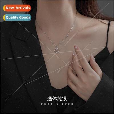 S925 lver Chinese Characters Hundred Surnames Necklace Femal