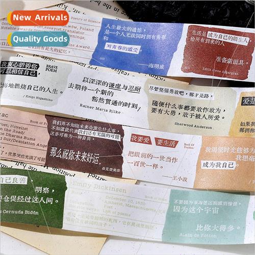 Washi Tape Words reside in infine possibilies Vintage Text P