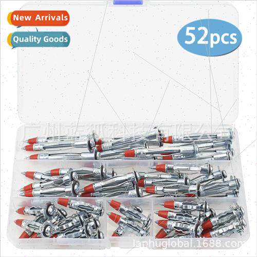 52pcs Galvanized Steel Hollow Wall Drive Anchor Screw K Cros