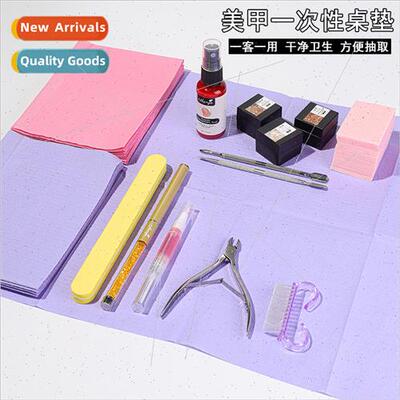 Disposable manicure table mat cloth cleaning tool eyelash pa