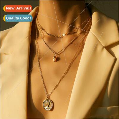 Europe vintage stacked wear metal accessories versatile natu