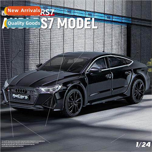 1:24 Audi RS7 alloy car model sound light back to four-wheel