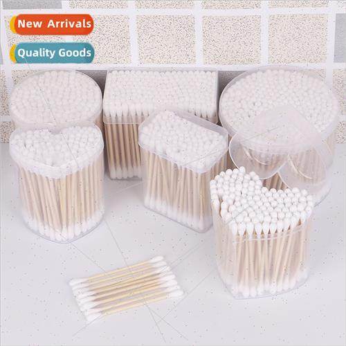 Double-ended wooden swabs Disposable cotton swabs适用ear pul