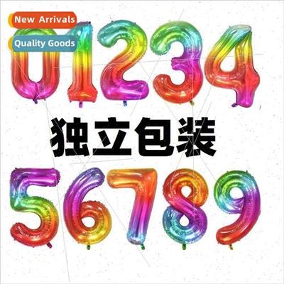 40 inch American jelly color numbers 0-9 aluminum film ballo