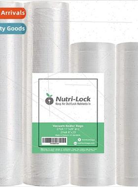 vacuum sealer bags 4 Rolls 11inchx25`8inchx25` single sided