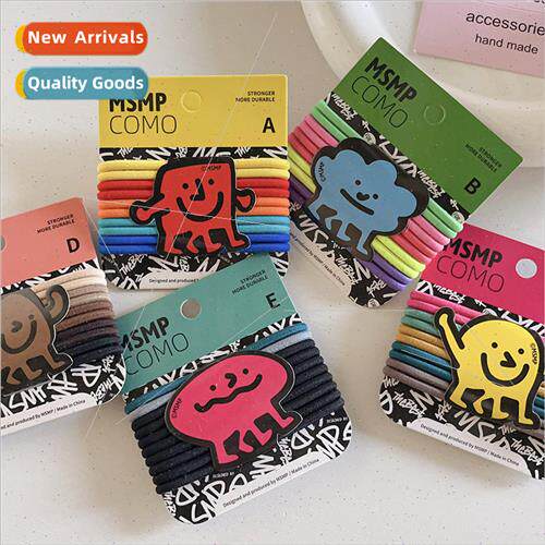 Leather bhigh elasticy durable basic colorful hair tie head