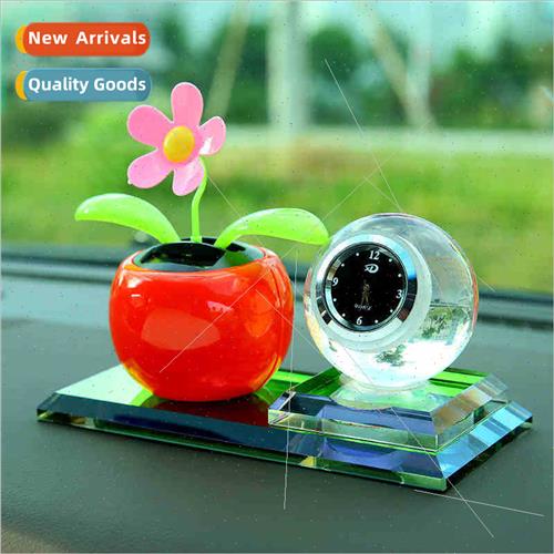 2016 new car perfume creative crystal ball wh clock sun flow