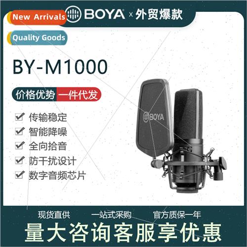 BY-M1000 condenser microphone large diaphragm K song compute