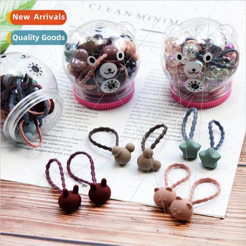 Cartoon children hair accessories Korea hair rope colorful b