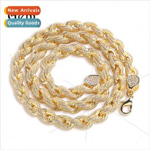 Twis Hip Copper Necklace Full Twist Hop Zirconia