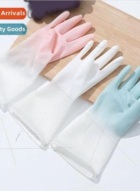 Translucent Whe Gradient WaterproLatex Gloves Laundry Chore