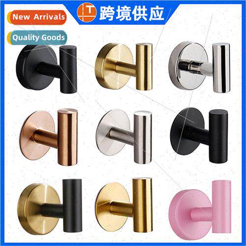Stainless steel single hook coat hook wall-mounted hooks cre