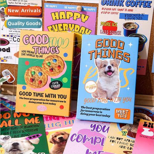 Beautiful Things Boxed cards Food Animals Cute Message Notec