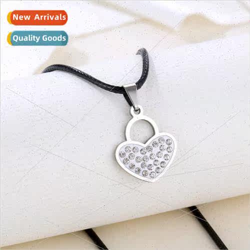 Fashion love heart necklace women hundred jewelry stainless