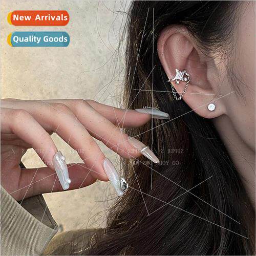 Star tassel whout ear hole ear bone clip female 2023 new tid