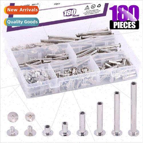 180pcs ckel Plated Ledger Screw RivetsChicago ScrewsLedger S