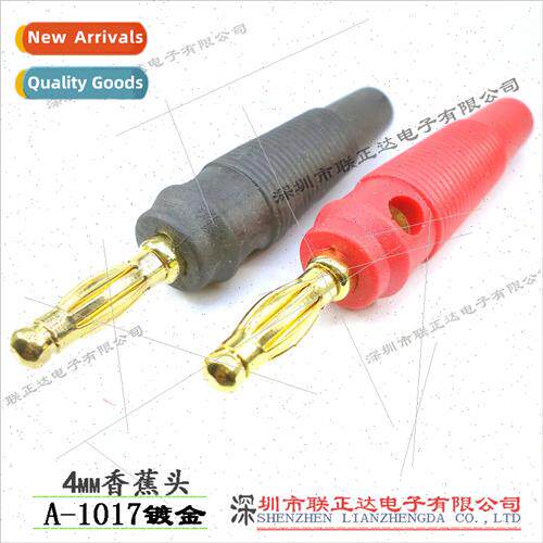 Gold plated banana plug 4mm banana plug male  soldering bana