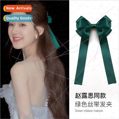 Hair Clip Hair Ribbon Green Ribbon Japan Red Ribbon HeadbFlu