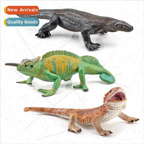 Desert Forest Animals Chameleon zard Amphibian Model Solid S