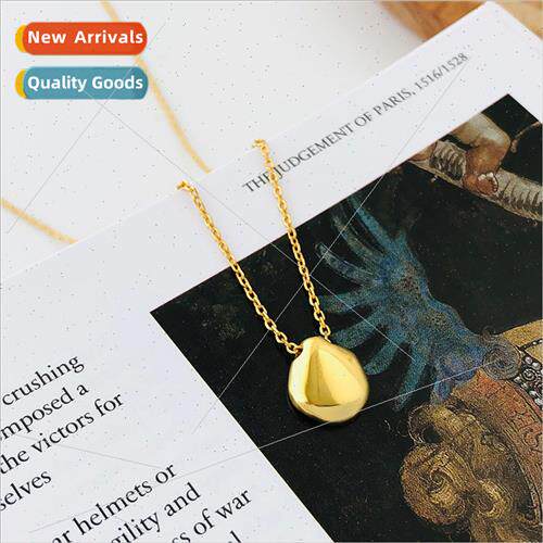 s925 silver necklace women niche Europe shaped irregular pen