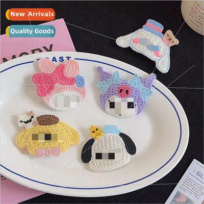 Autumn winter sweet hair accessories cute hair clips knted s