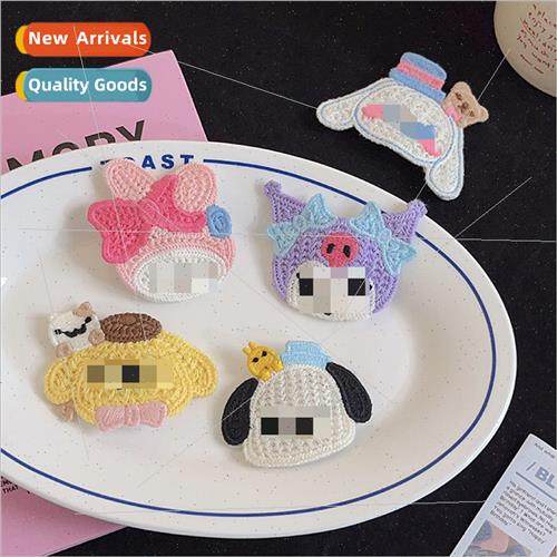 Autumn winter sweet hair accessories cute hair clips knted s