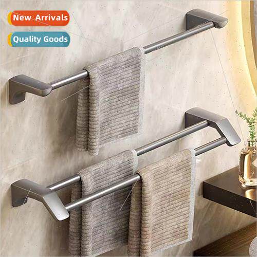 Gunmetal Gray Towel Rack ngle Bar Bathroom Towel Bar 304 Han