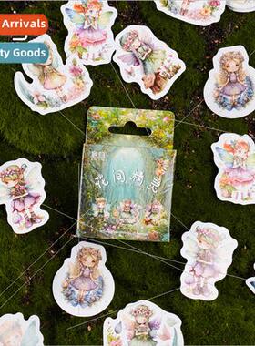 elves among flowers boxed stickers vintage fantasy handbook