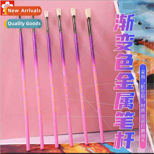 Sakura Punk Metal Brushes 10pcs Gouache Brush Set Acrylic Oi