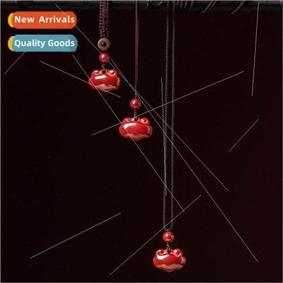 Purple gold sRuyi lock pendant necklace women hundred neckla