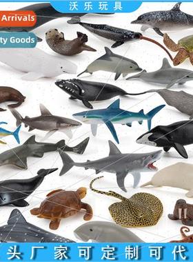 Mini whale shark dolphins sea turtles sea lions solid static
