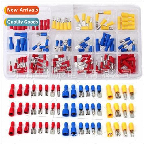 Cold press terminals boxed 120pcs semi-insulated copper term