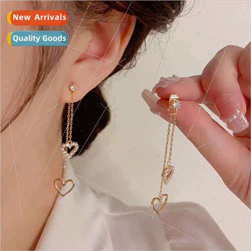 Exquise celebry simple love hollow tassel earrings female s9