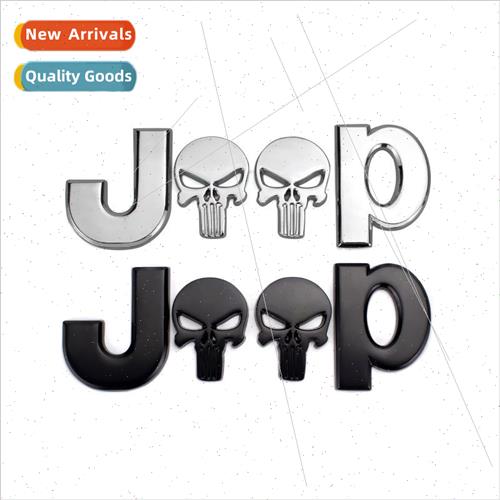 适用JEEP Tuning Punisher Jeep metal label rear label side la