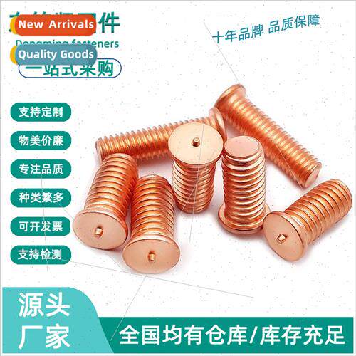 Brass plated brass welding nails kind round flat head one po